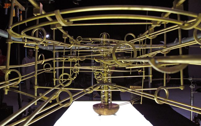 Maybank 'Rube Goldburg' machine designed by Adam Howarth